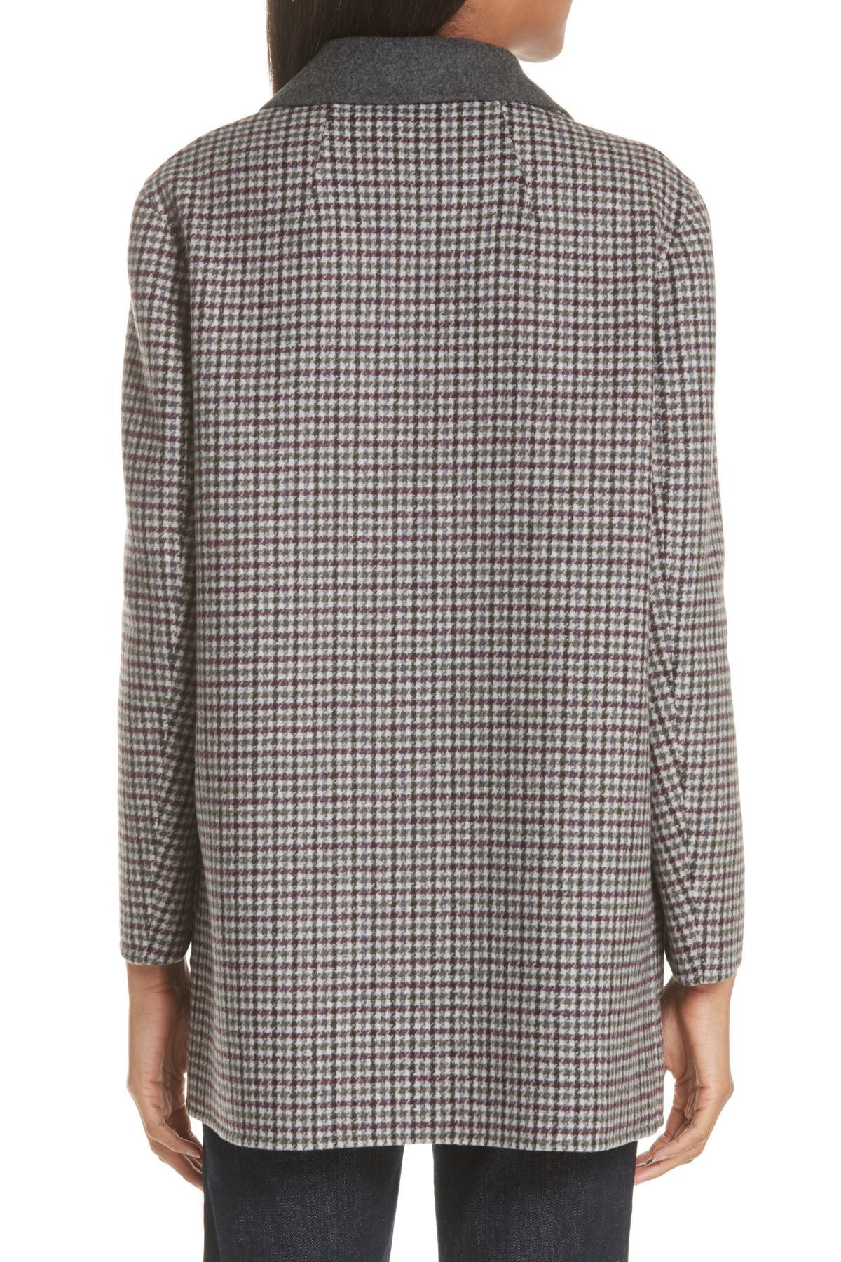 theory clairene weston plaid jacket