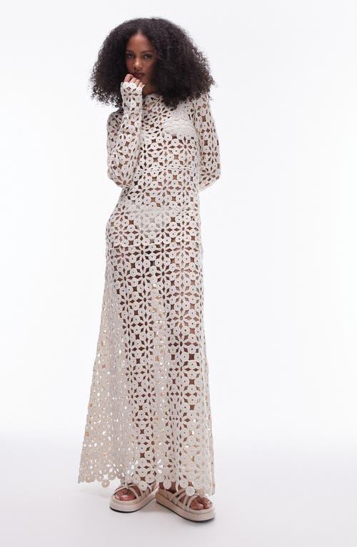 white christmas dresses Seraphine Lace Maxi Dress in Cream main image 1