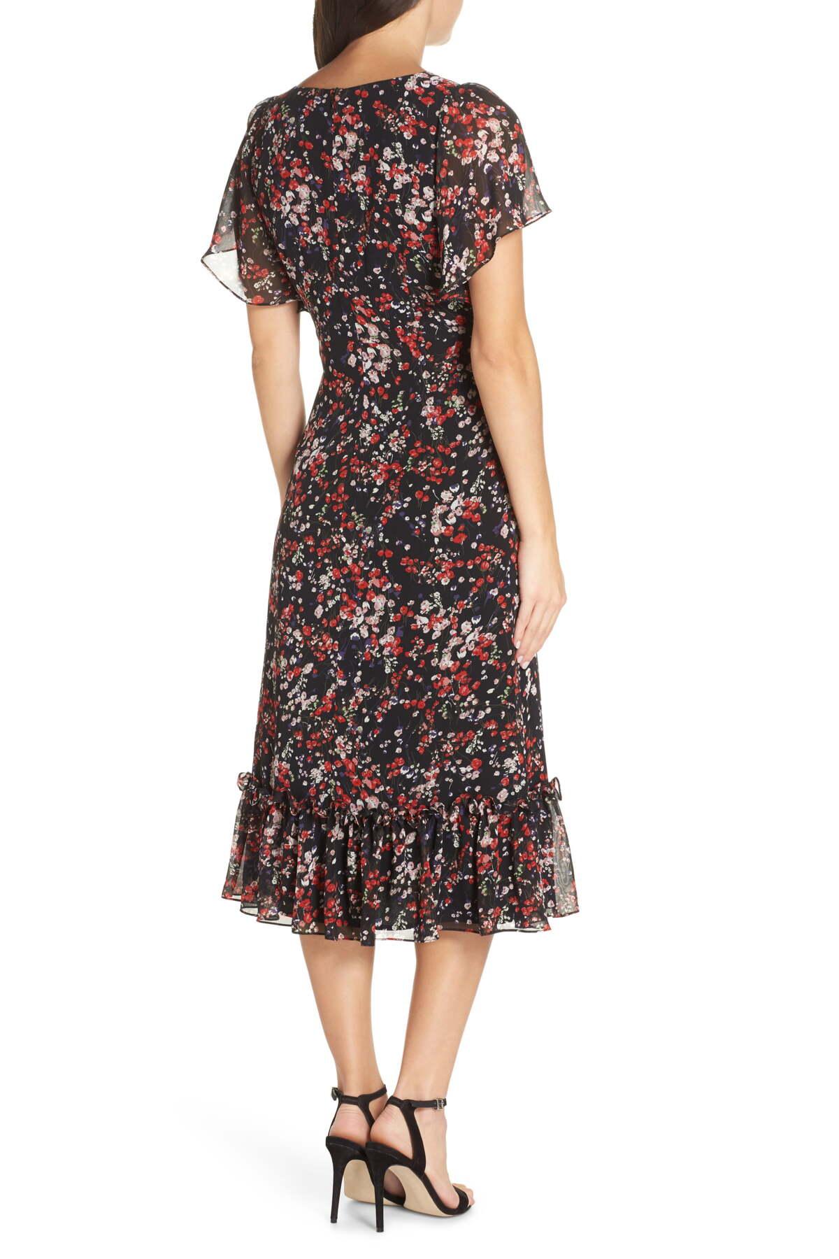 chelsea28 ruffle midi dress