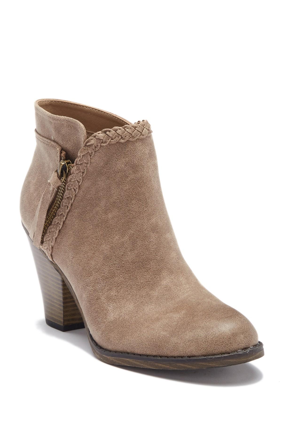 kori block heel bootie