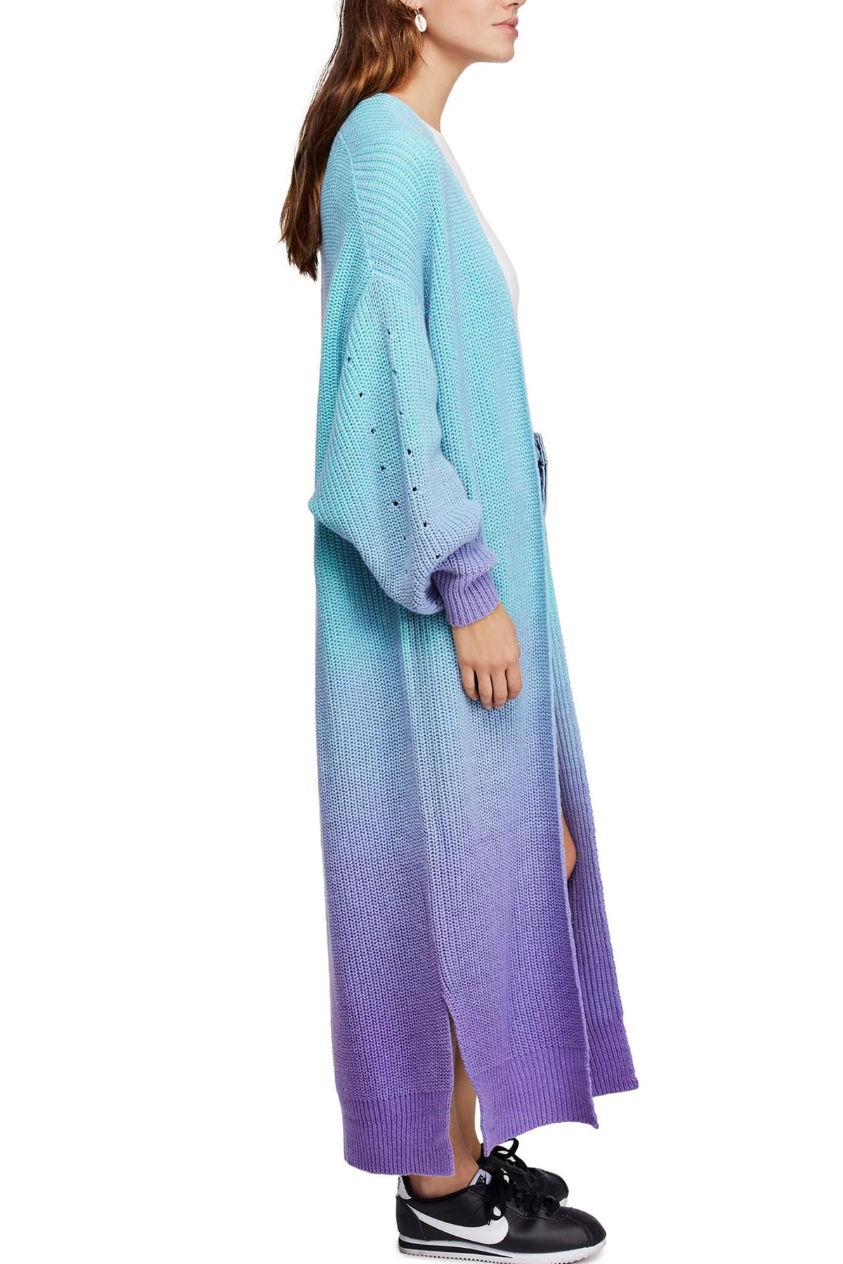 ombre duster cardigan