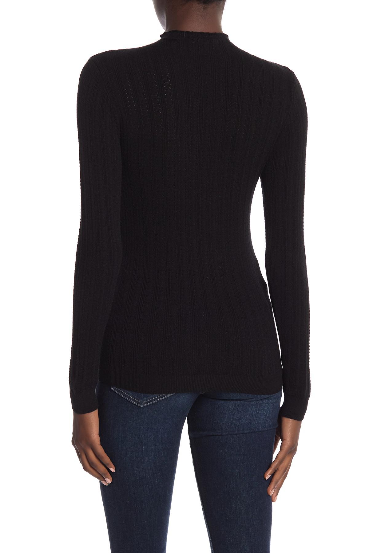 T tahari mock neck sweater Clearance