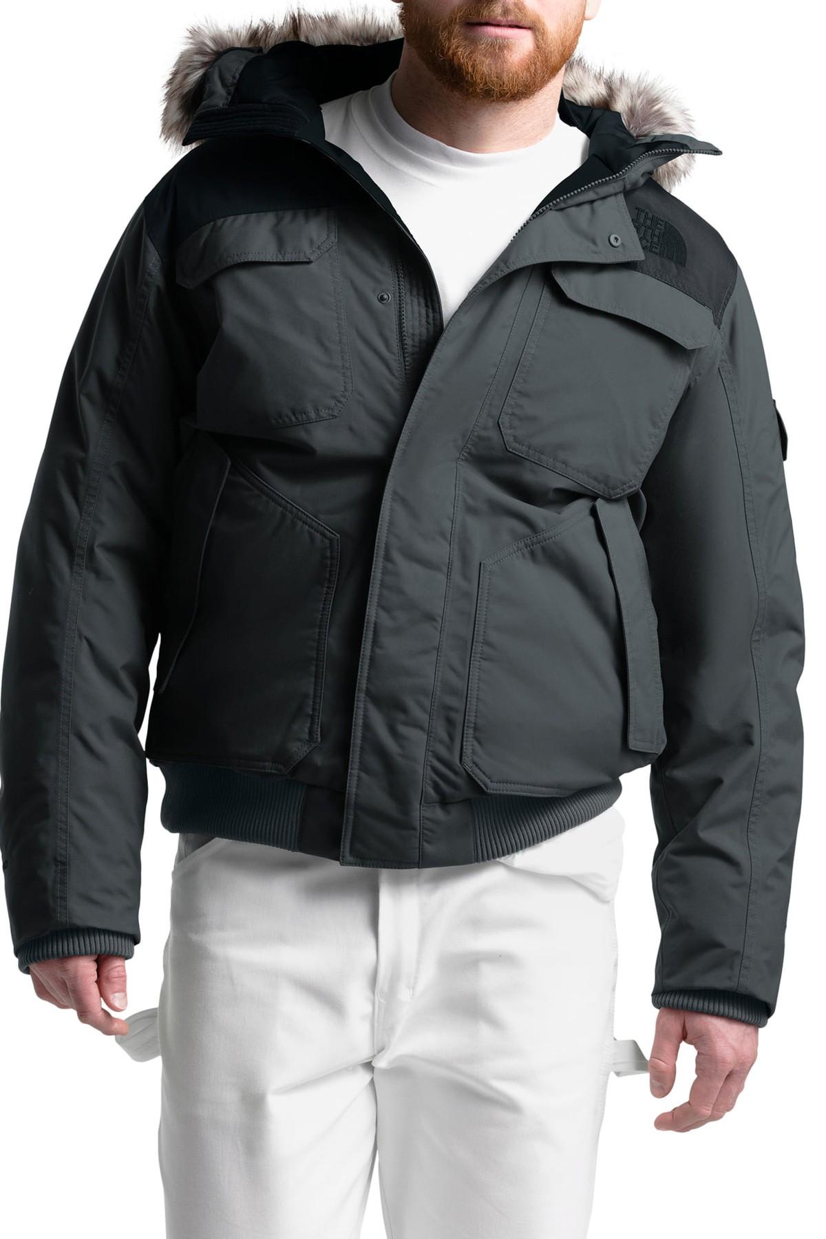 The North Face Gotham Iii Faux Fur Trim Waterproof Down Jacket in Black for Men Lyst