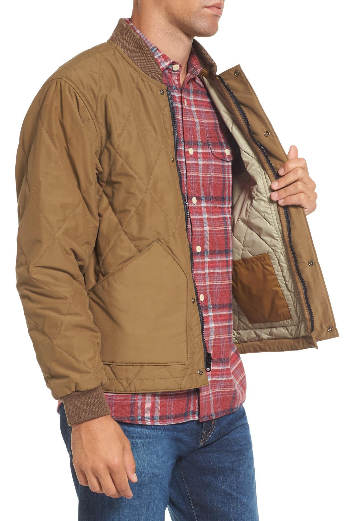 Filson Cotton Quilted Pack Water-resistant Jacket in Brown for Men - Lyst