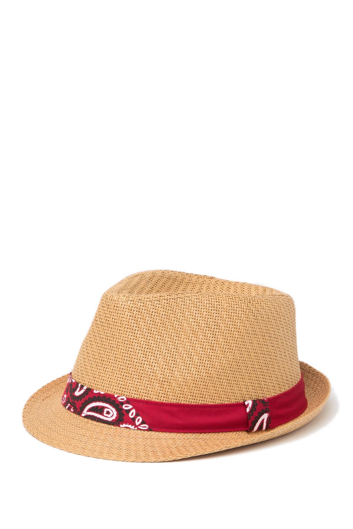 Levi's Bandana Band Fedora in Red for Men | Lyst