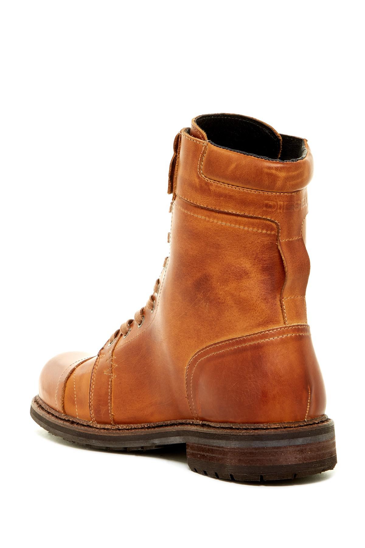 diesel boots brown