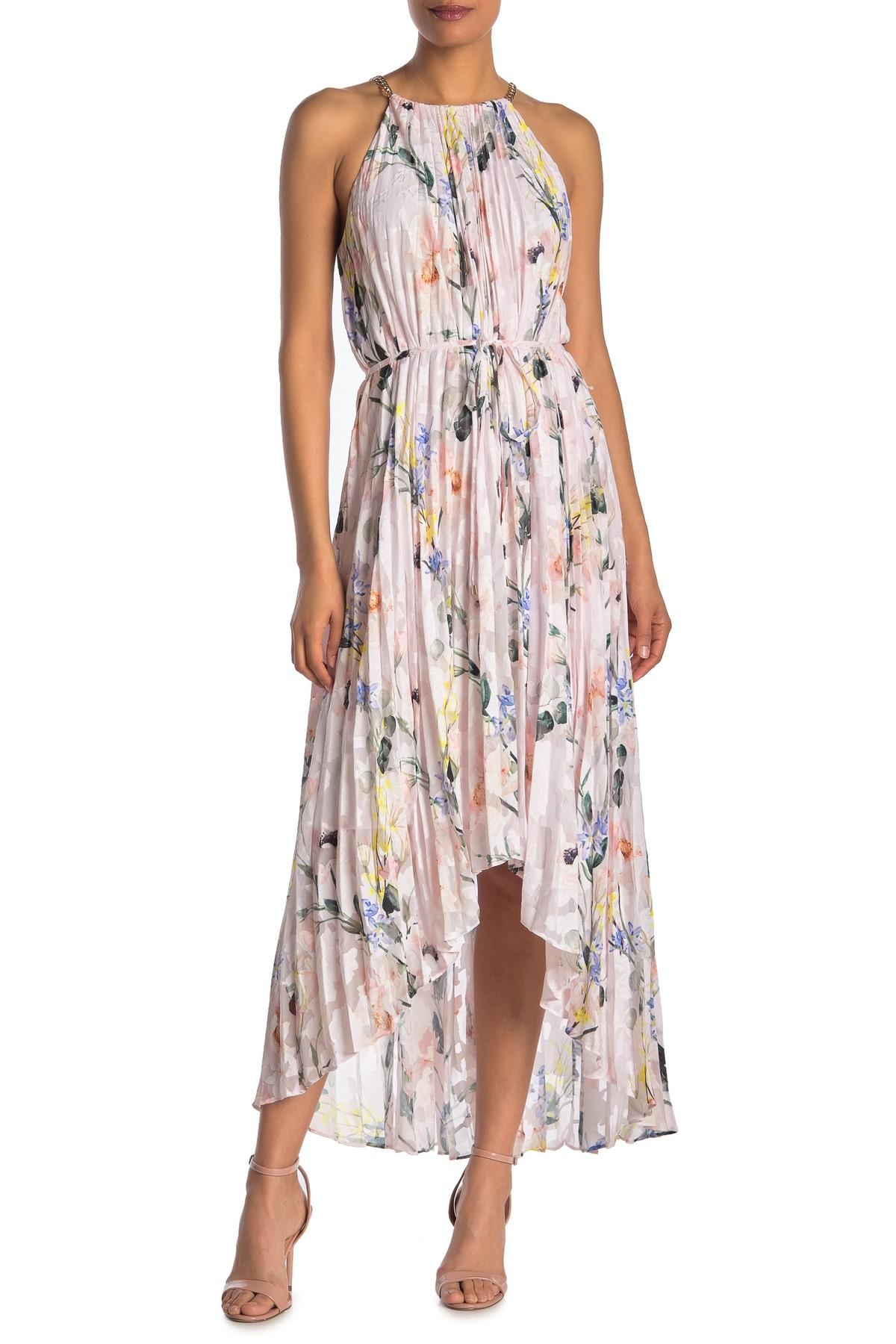 ted baker valetia elegance pleated maxi dress