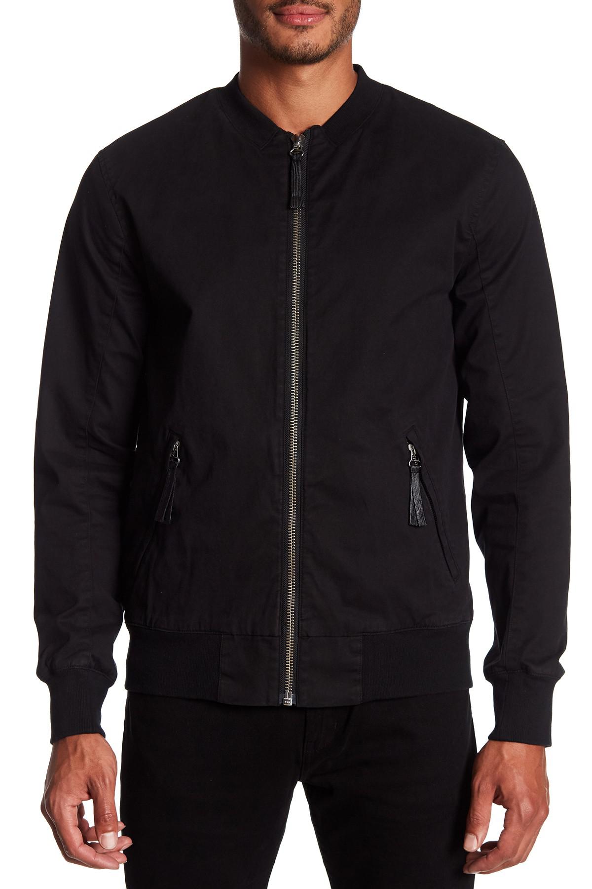 cotton twill bomber jacket
