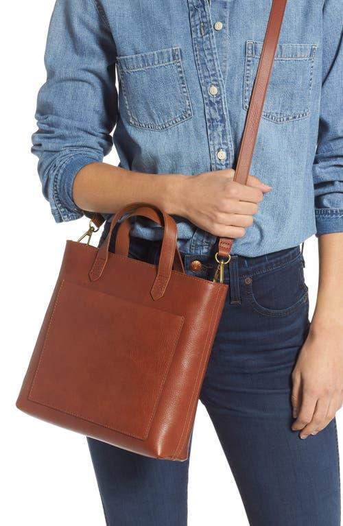 Madewell Leather Tote Bag The Small Transport Crossbody Madewell