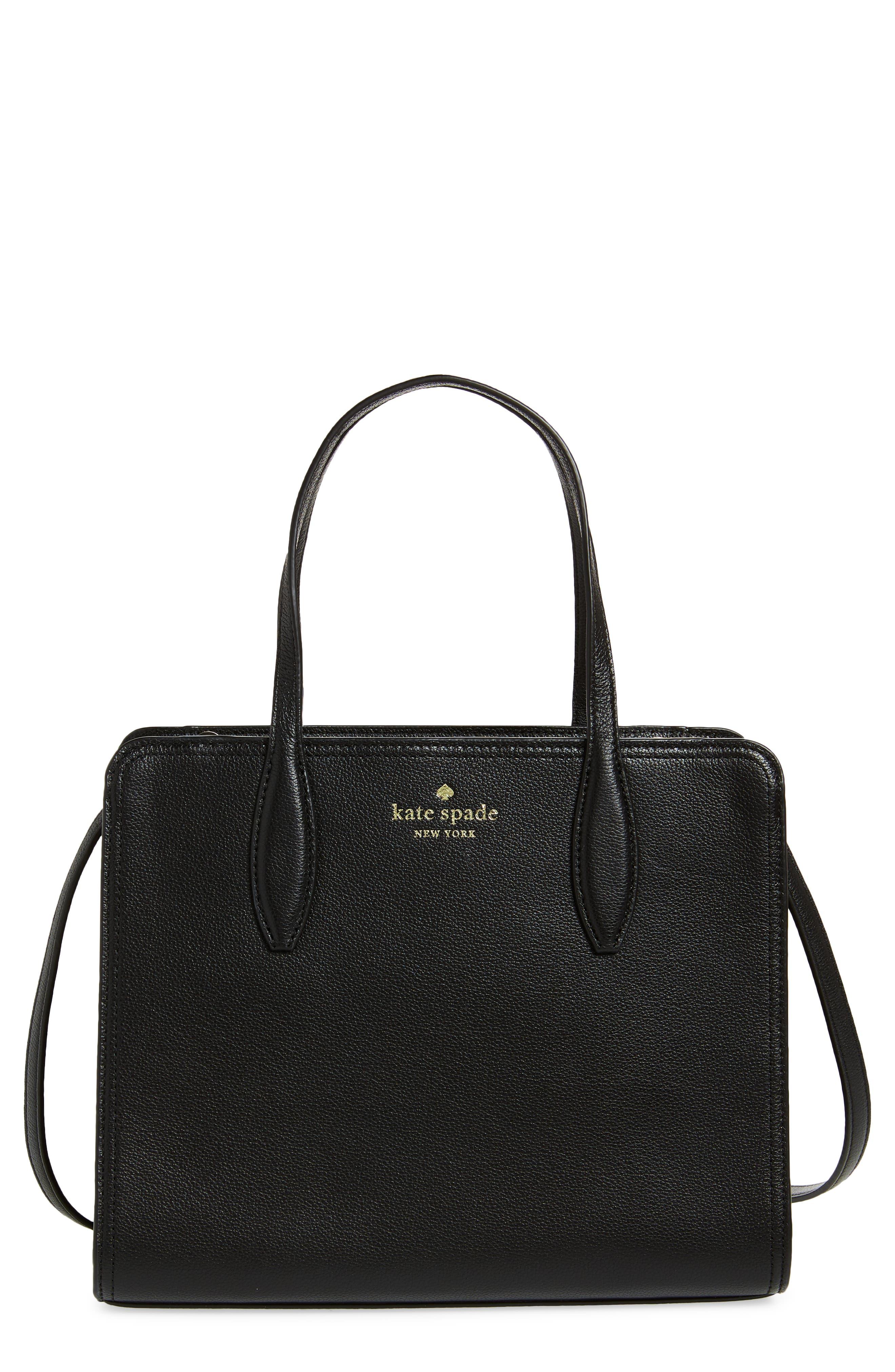 Kate Spade Medium Top Zip Satchel Bag in Black Lyst