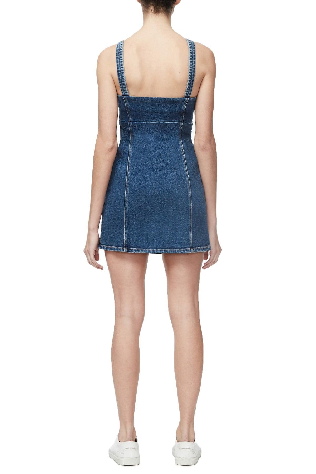 GOOD AMERICAN The Snap To It Dress in Blue | Lyst