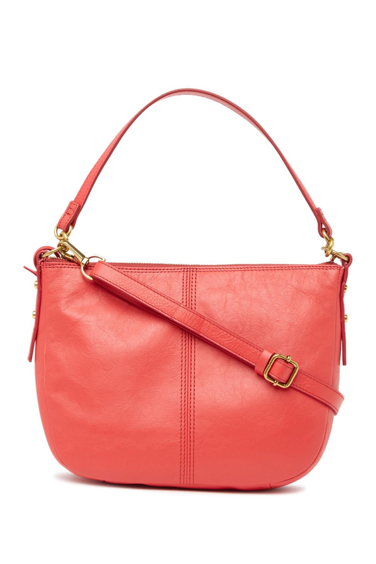 Fossil Jolie Leather Crossbody Bag in Brick Red (Red) - Lyst