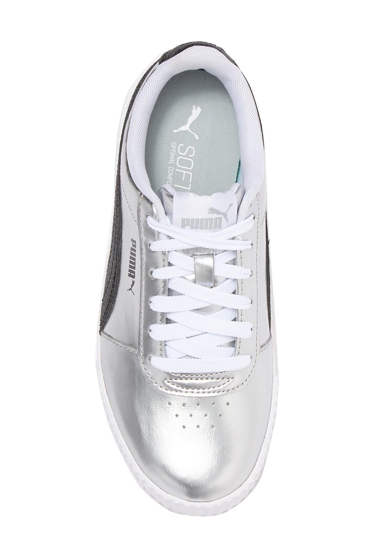carina leather platform sneaker