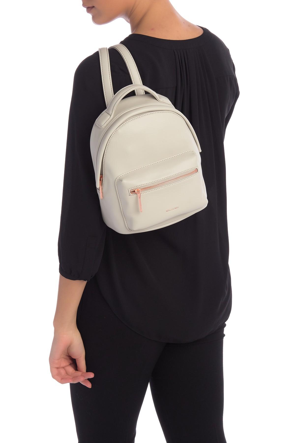 mini vegan leather backpack