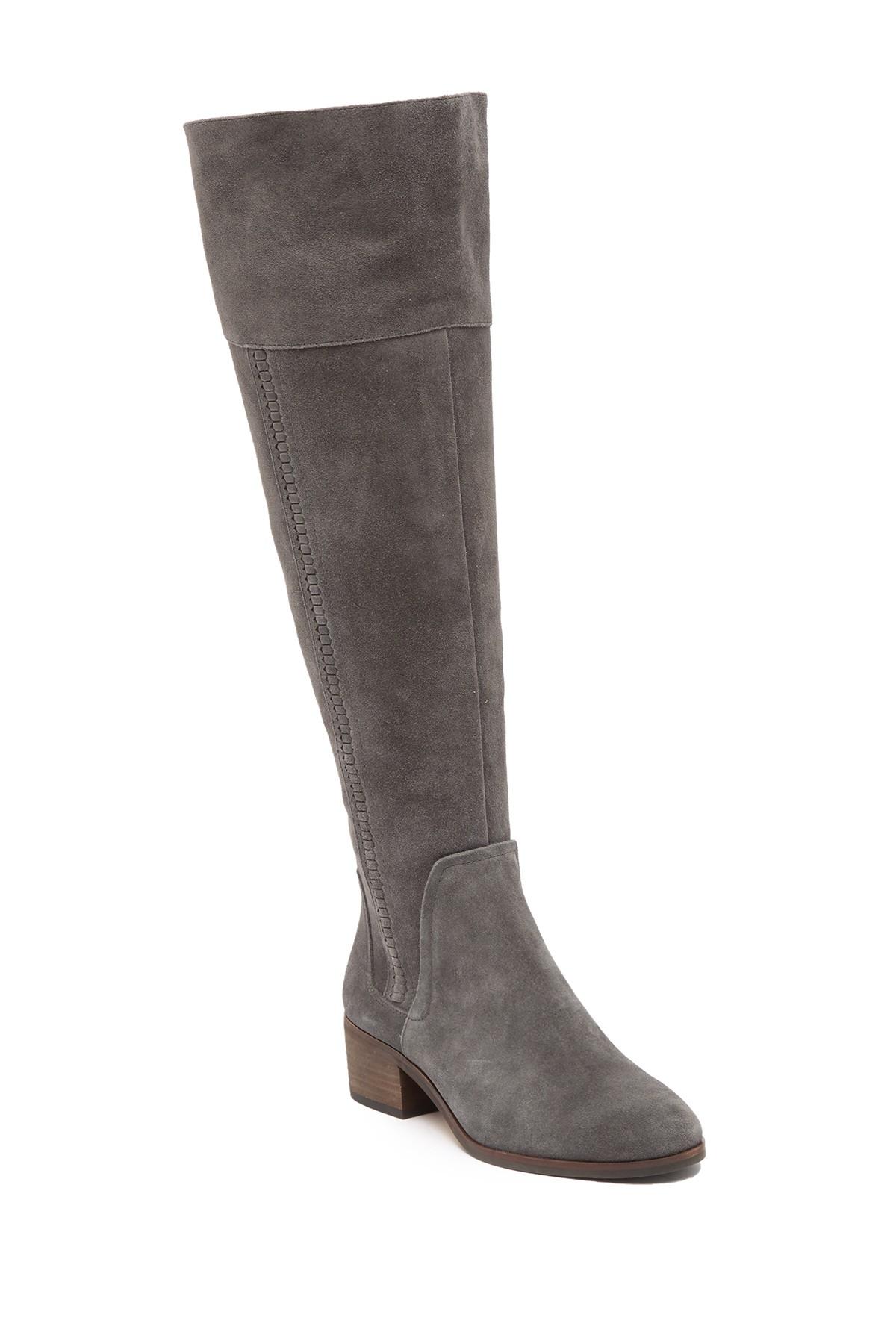 Vince Camuto Suede Kochelda Over-the-knee Boot - Wide Calf in Grey 01 (Gray) - Lyst