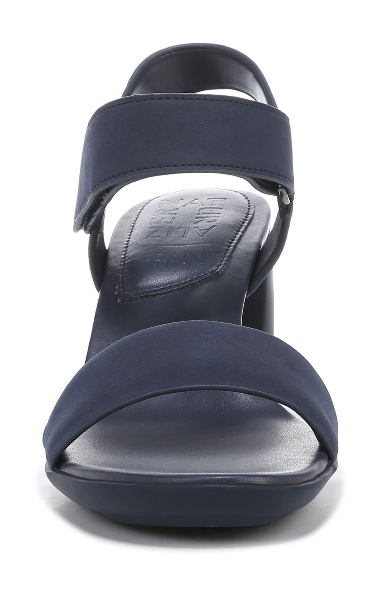 Naturalizer Nxtgen Gentrace Block Heel Sandal In Haven Blue Smooth