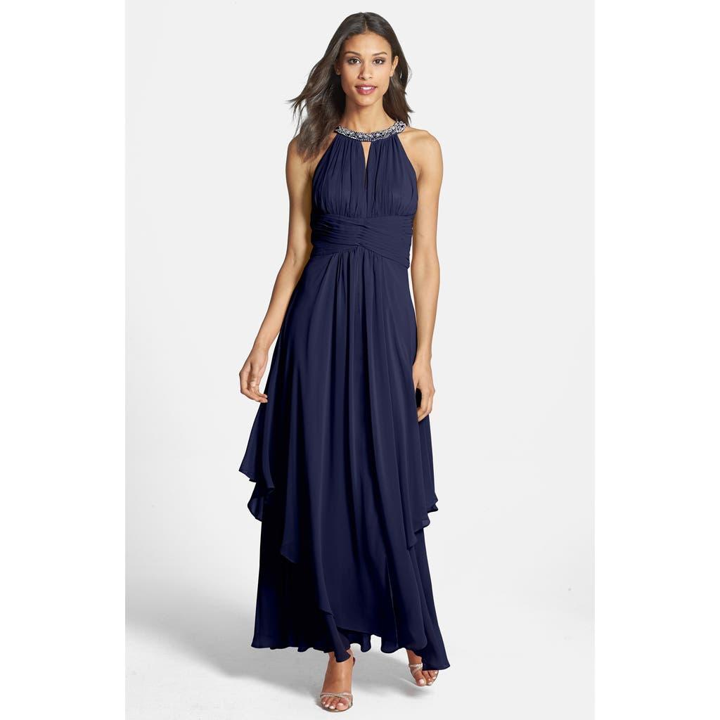 eliza j gowns & formal dresses Elegant Sweetheart Lace-Up Back A-Line Ice Blue Prom Dress PSK121