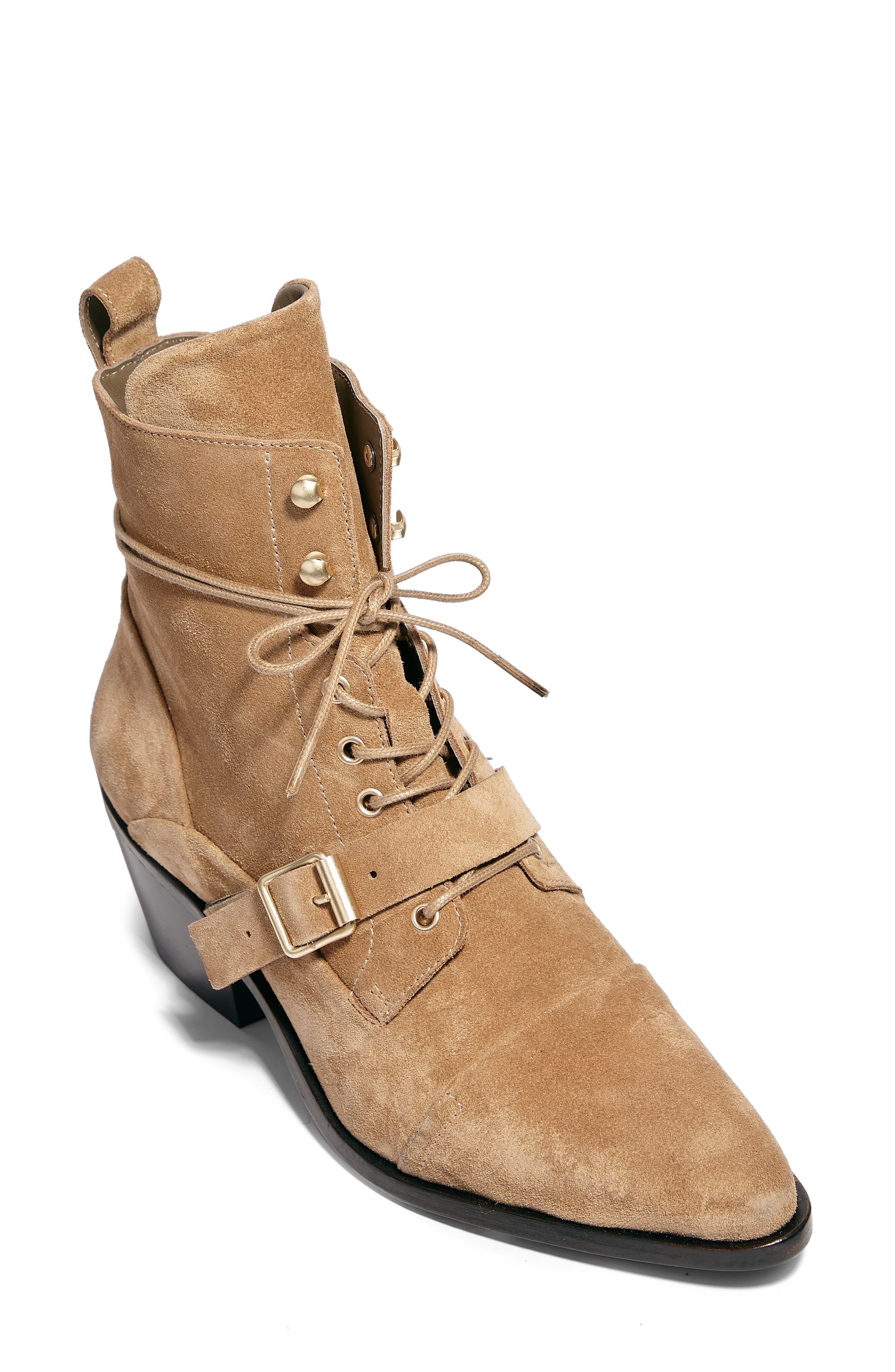 AllSaints Katy Boot in Desert Sand Suede (Natural) - Lyst