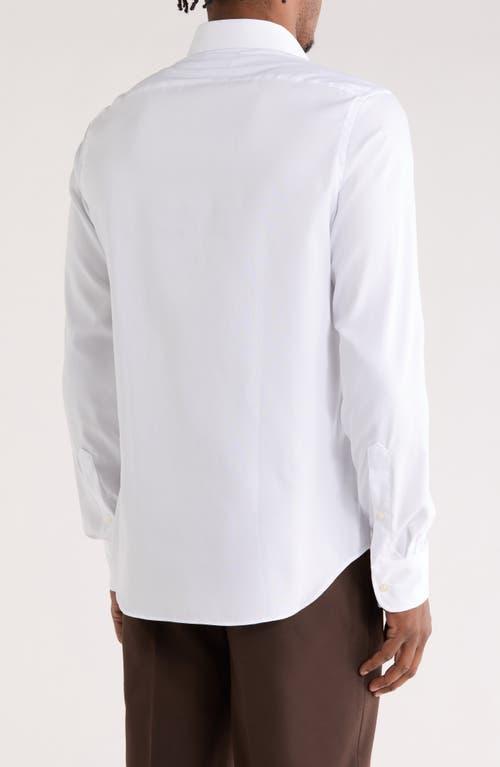 Tommy Hilfiger Slim Fit Non-Iron Cotton Dress Shirt in White for Men | Lyst