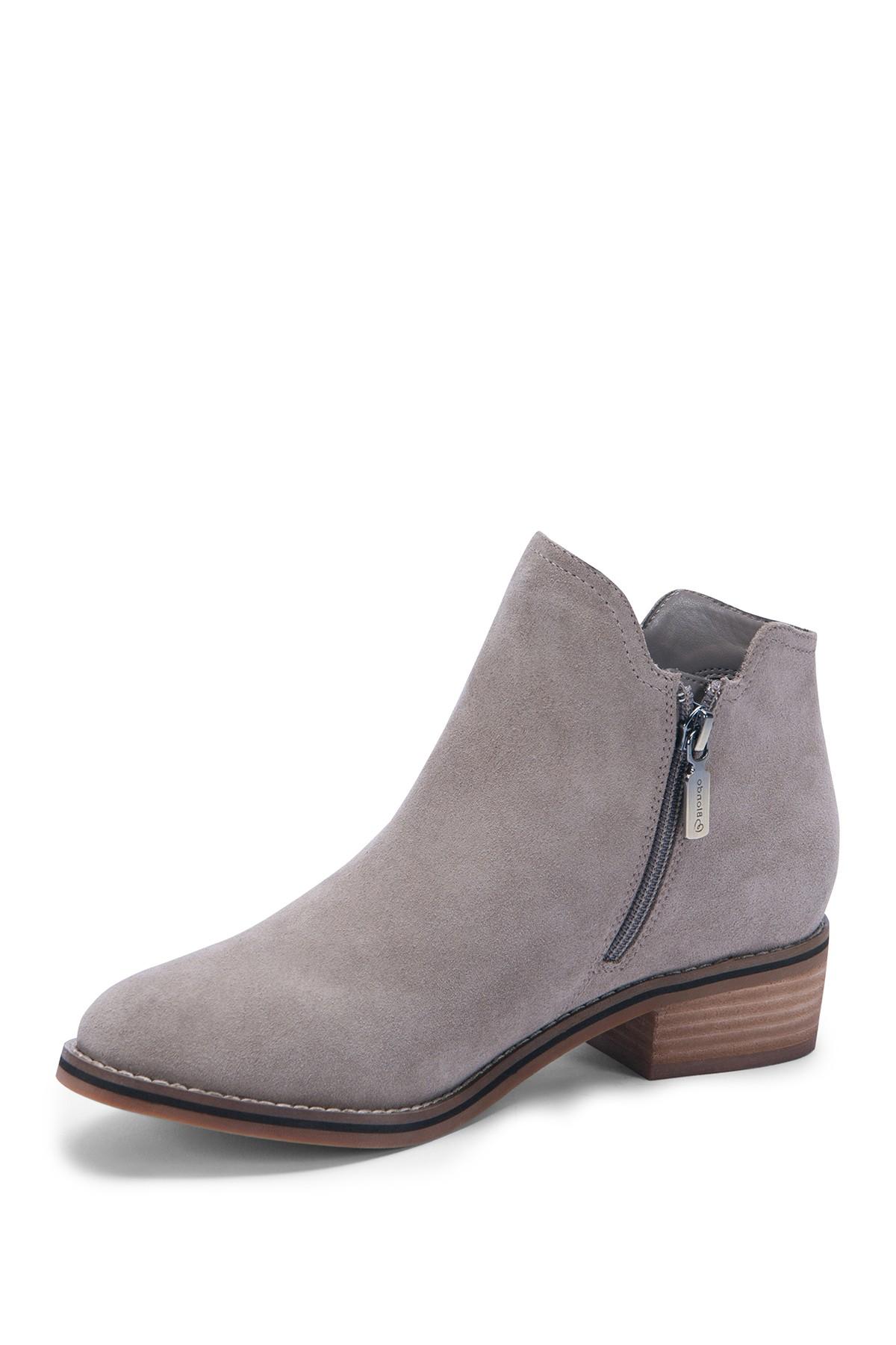blondo mushroom suede booties