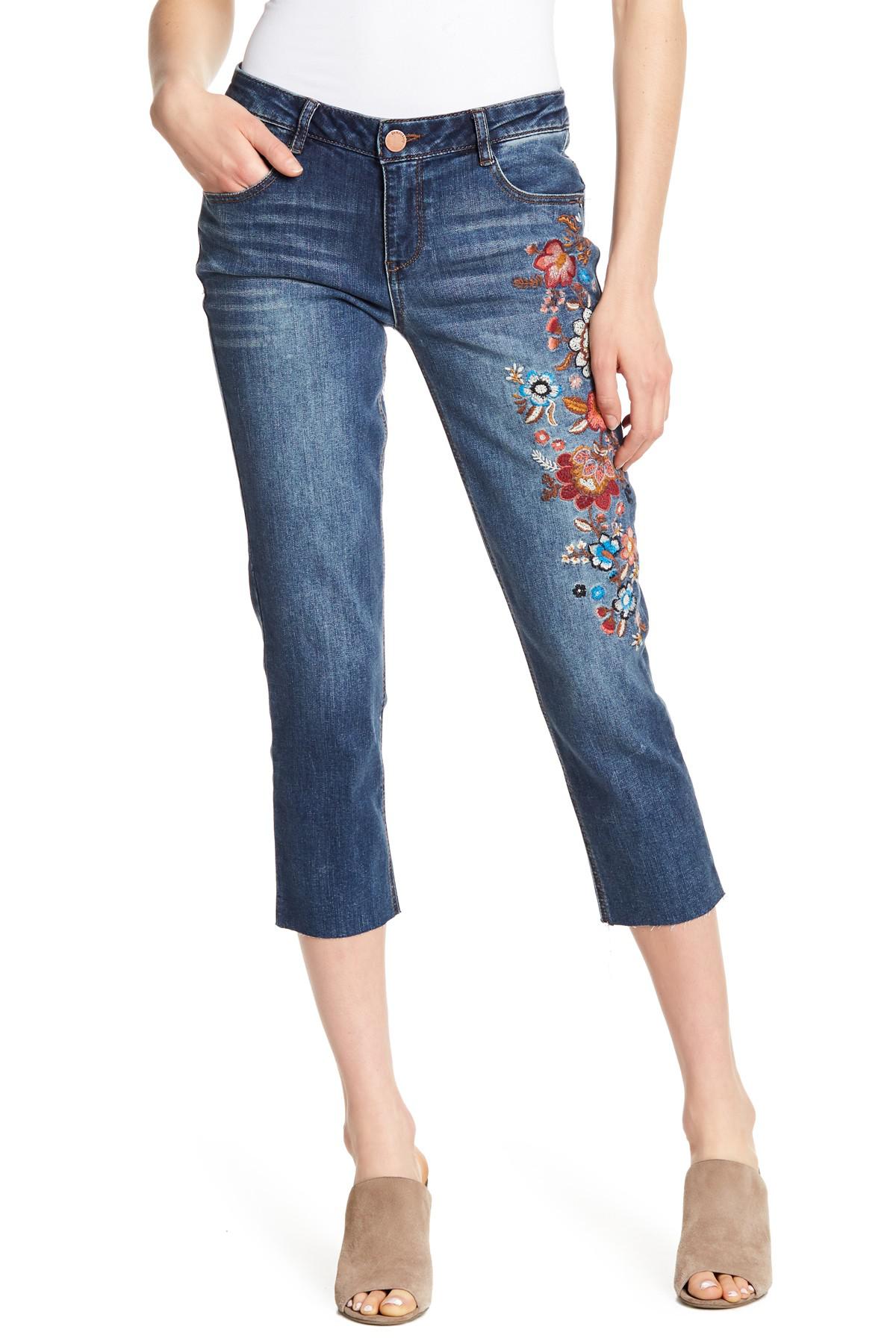 democracy embroidered jeans