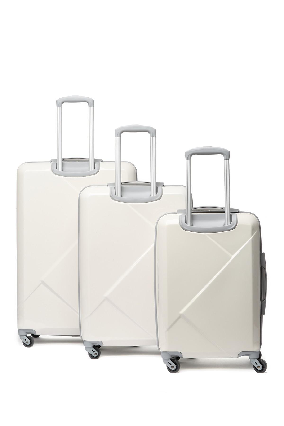 delsey white luggage
