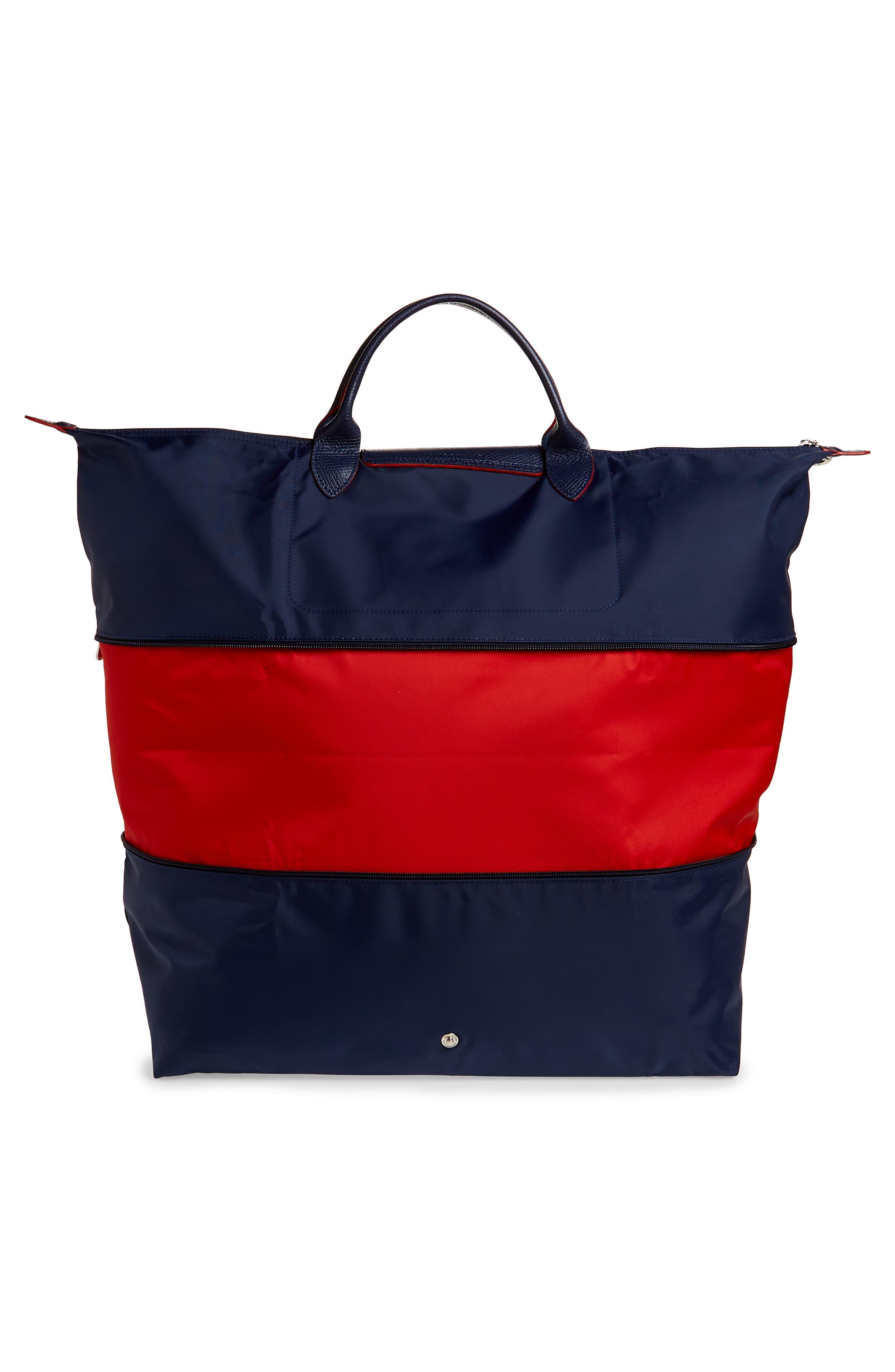 Longchamp Large Le Pliage Recycled Canvas Travel Bag in Red Lyst
