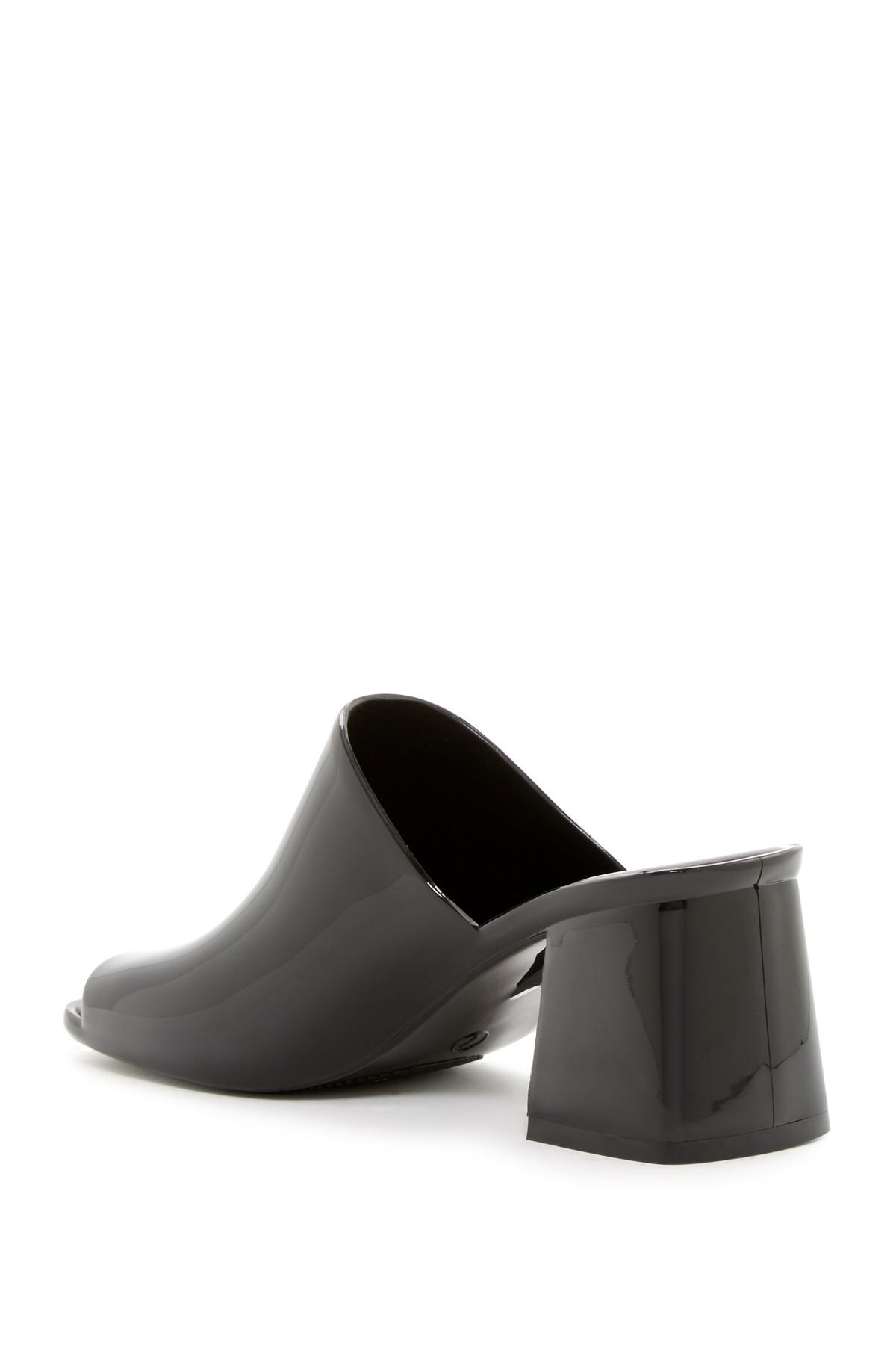 jeffrey campbell petra jelly block heel mule