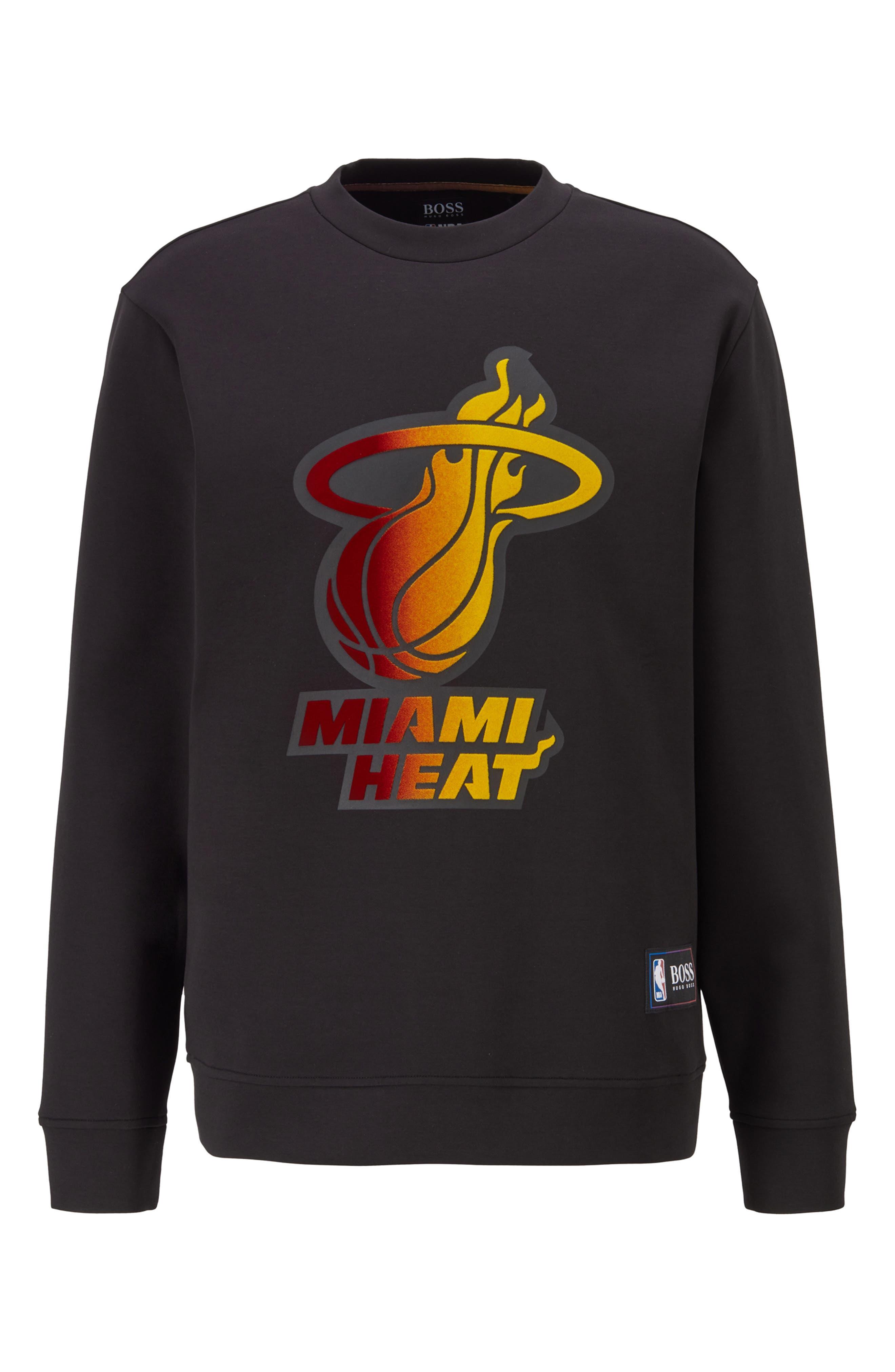 BOSS by HUGO BOSS X Nba Miami Heat Logo Sweatshirt in Black