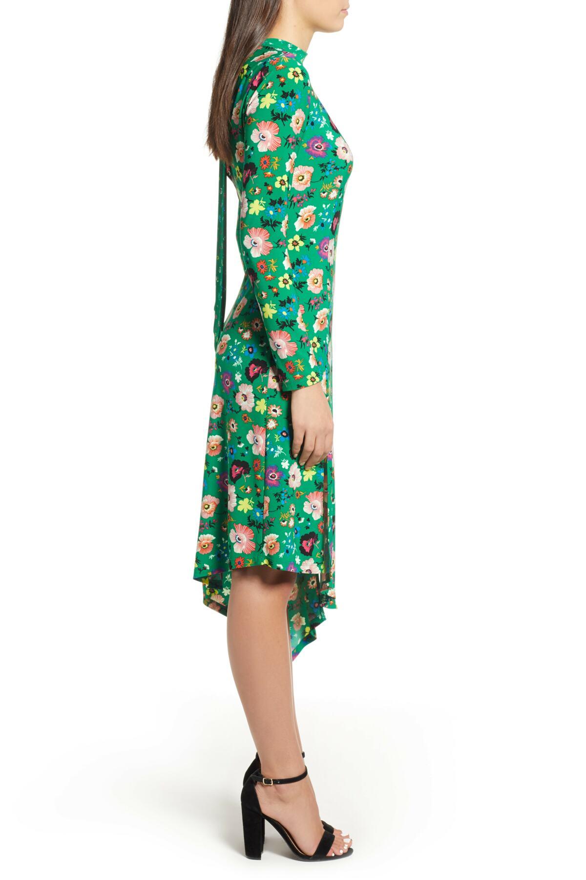 topshop floral chuck on midi dress