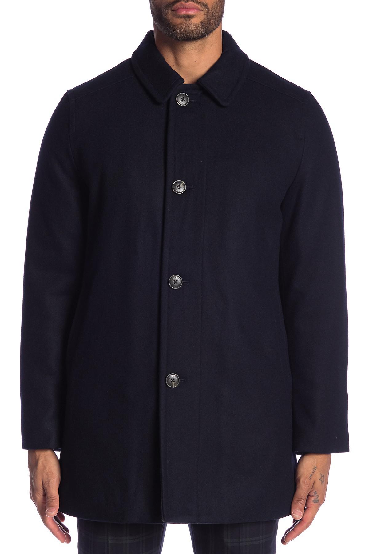 Hart Schaffner Marx Barcelona Wool Blend Coat in Navy (Blue) for Men Lyst