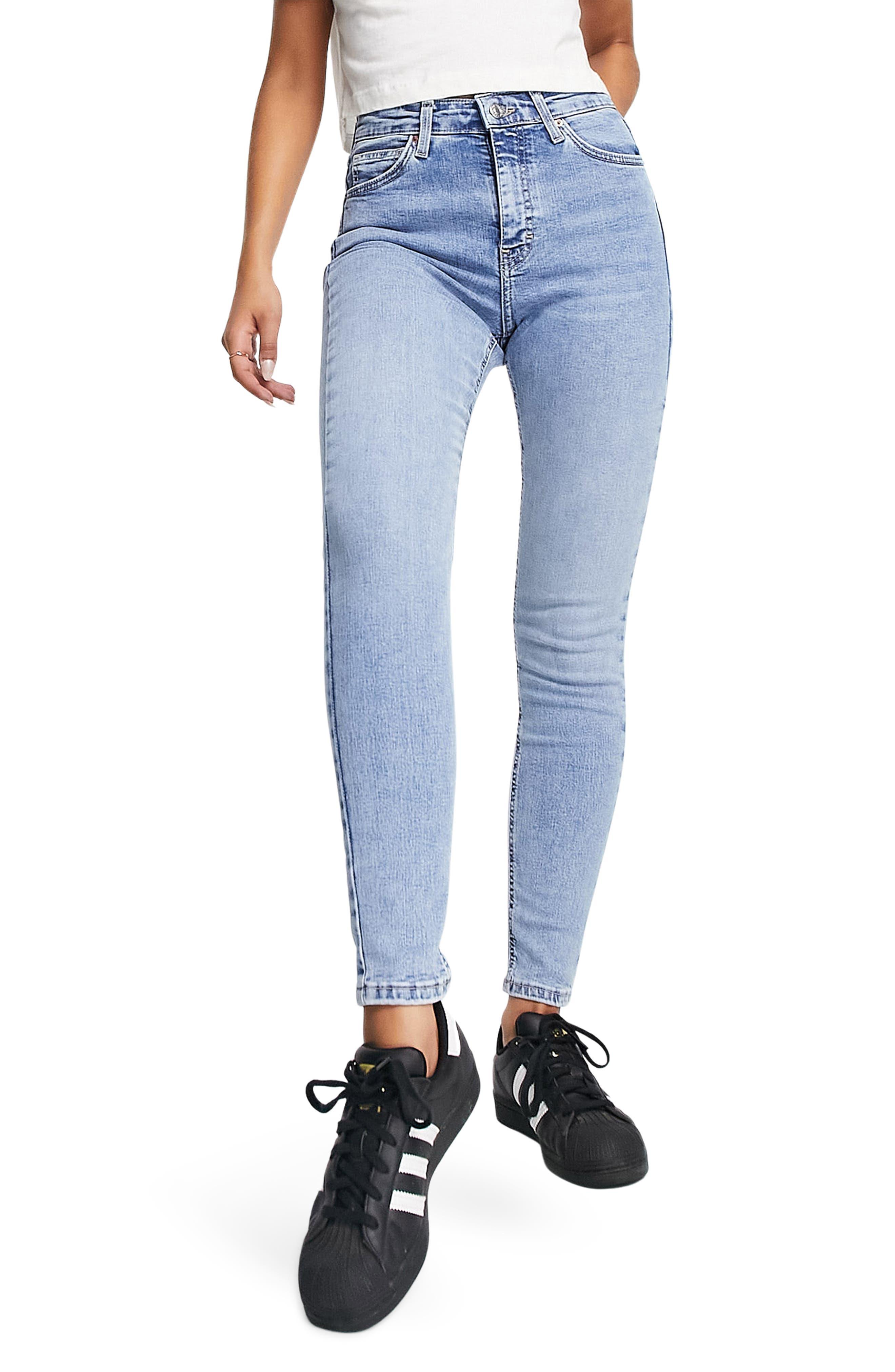 TOPSHOP Jamie Skinny Jeans in Blue | Lyst