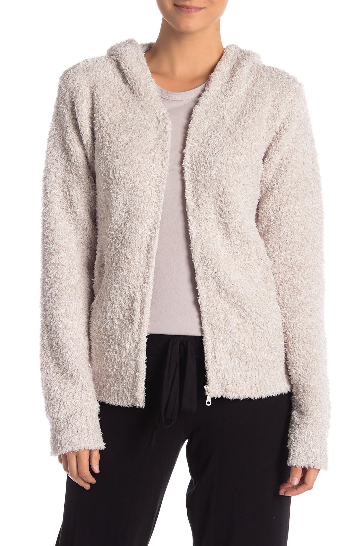 Barefoot Dreams Synthetic Zip Up Hoodie Lyst