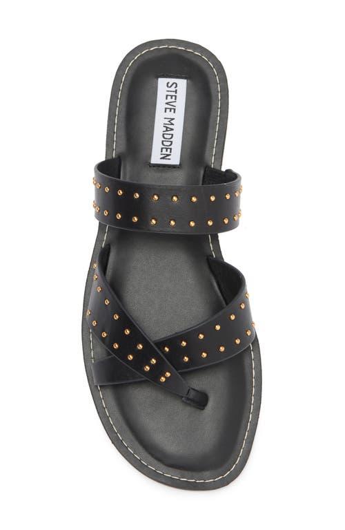【Steve Madden】Stelah スタッズ スライド サンダル Steve Madden Stelah Studded Slide Sandal in Black | Lyst