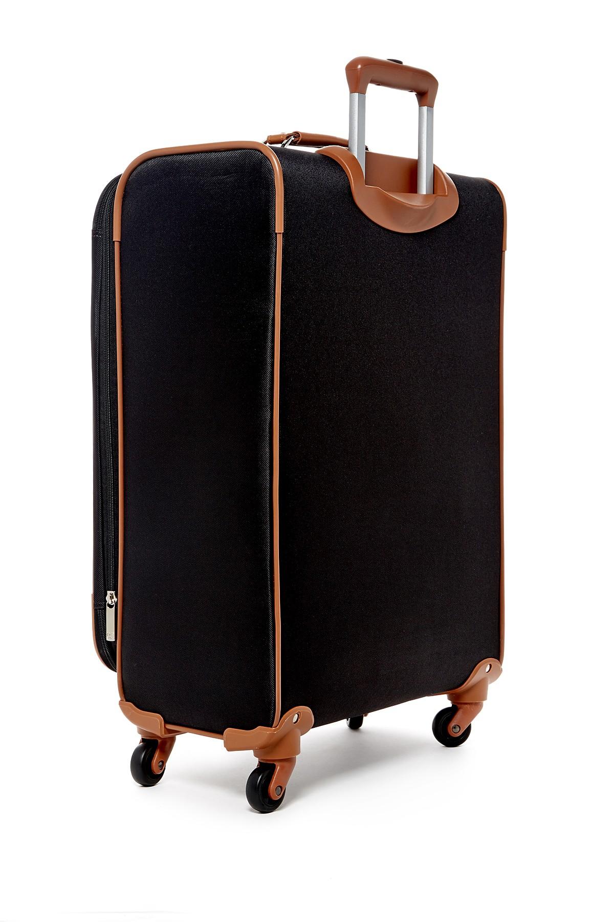 black and tan luggage