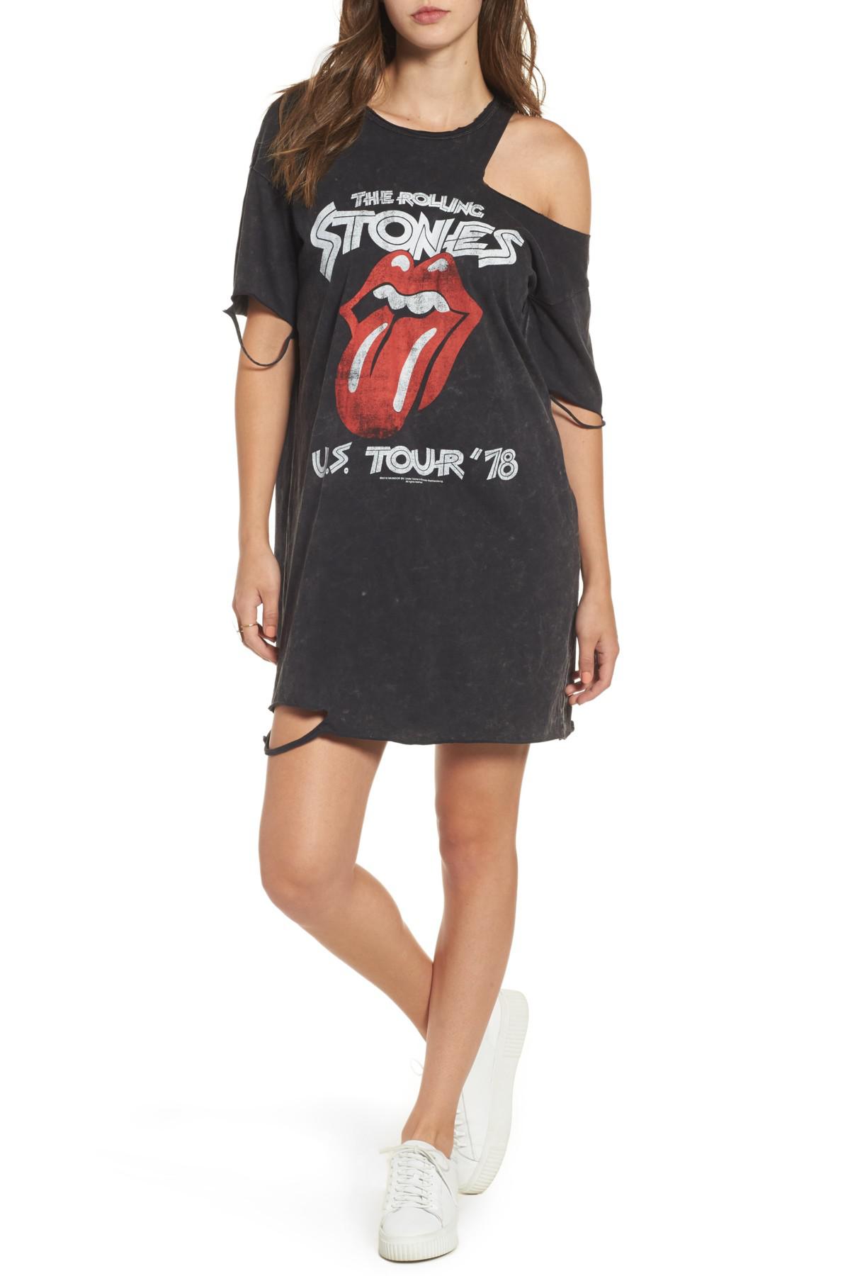distressed band t shirt