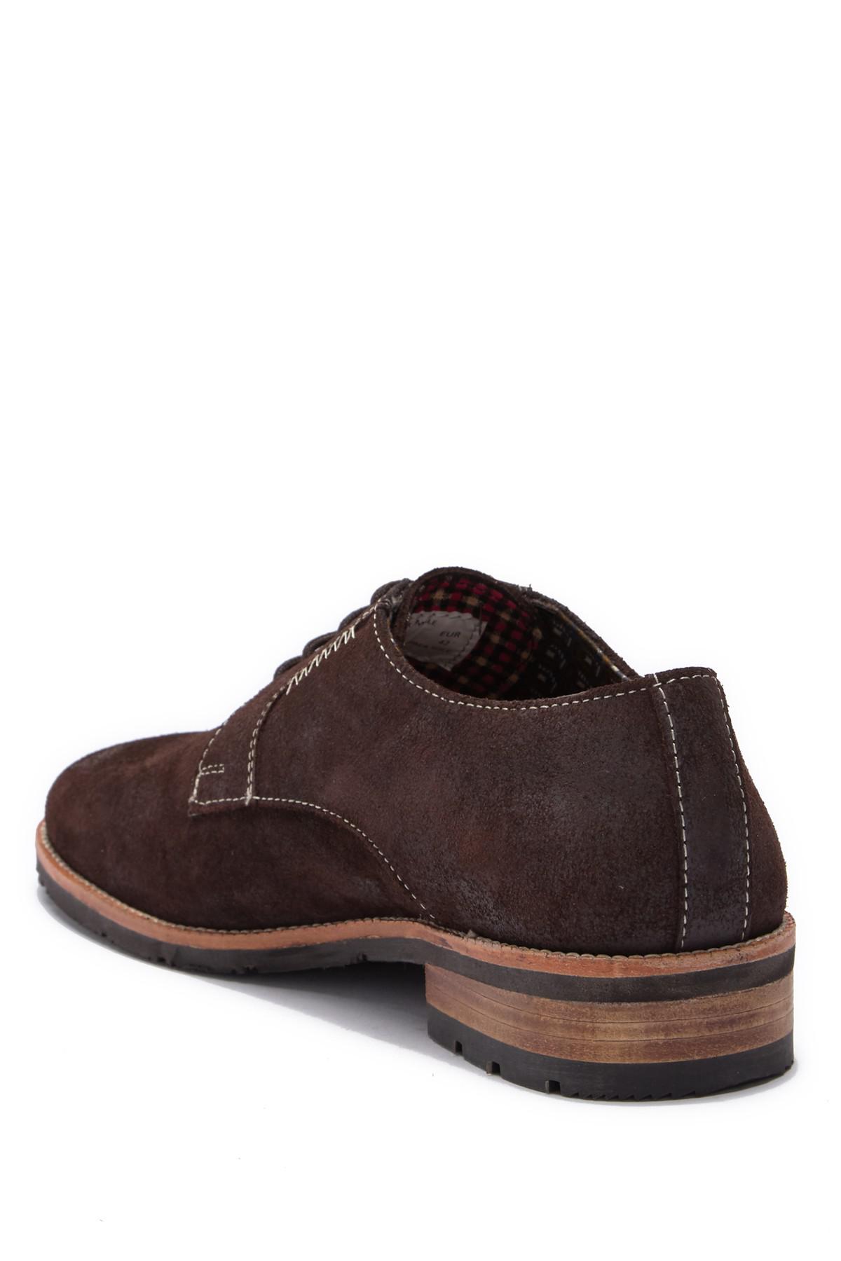 ben sherman distressed suede oxford