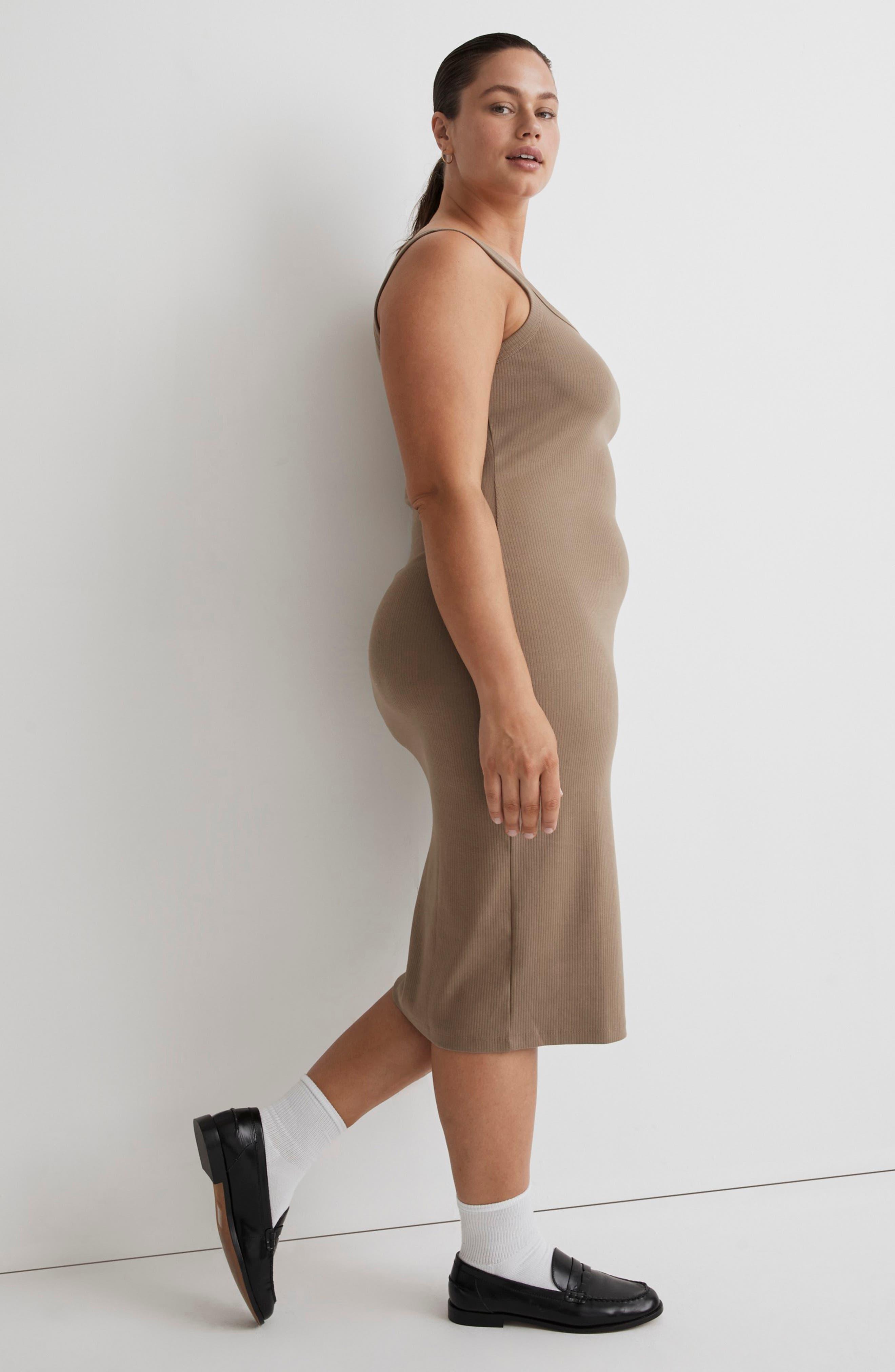 Madewell Rib Stretch Cotton Tank Dress Lyst