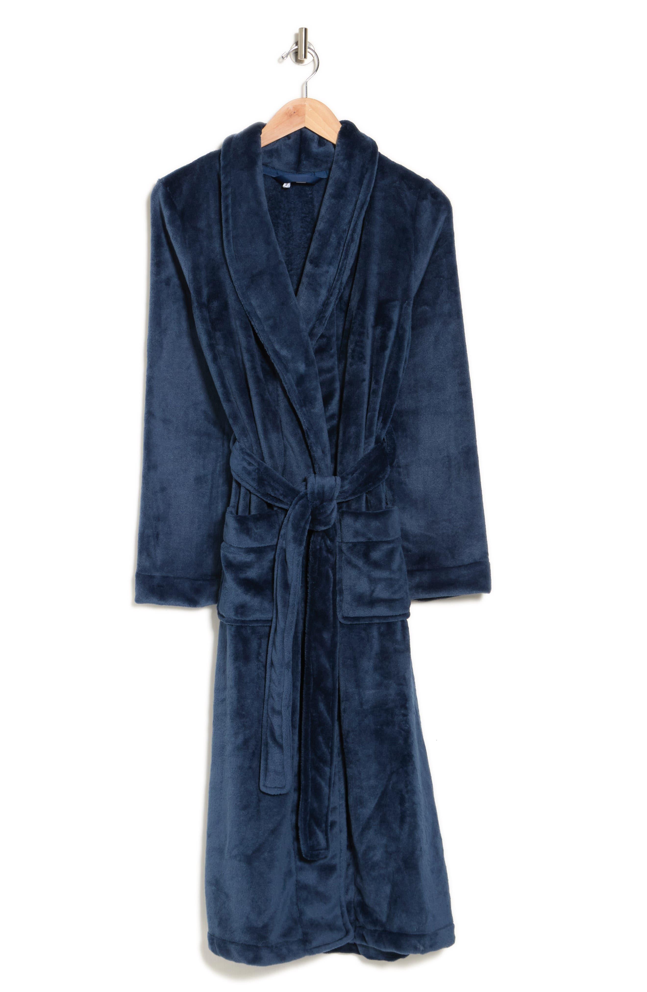 Nordstrom Bliss Plush Robe In Blue Insignia At Rack | Lyst