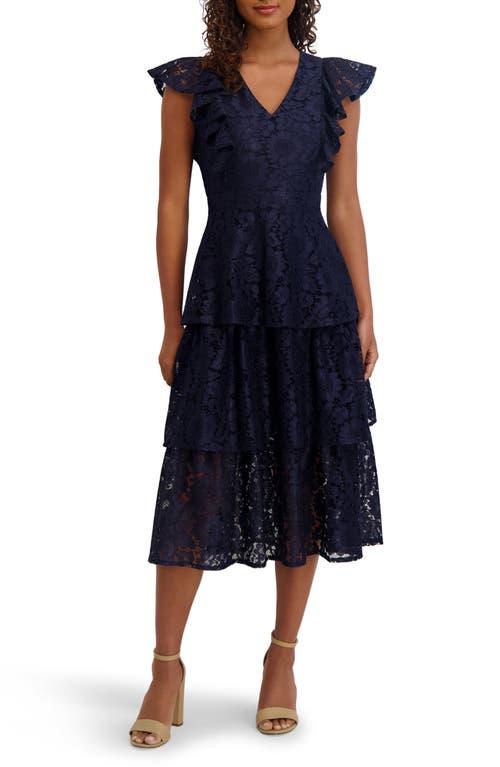 lace neckline prom dress Amarra 89473