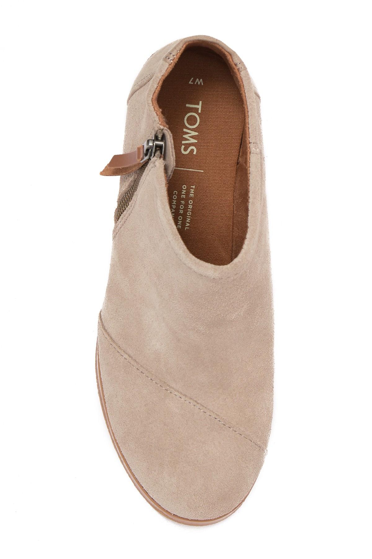 avery wedge bootie toms