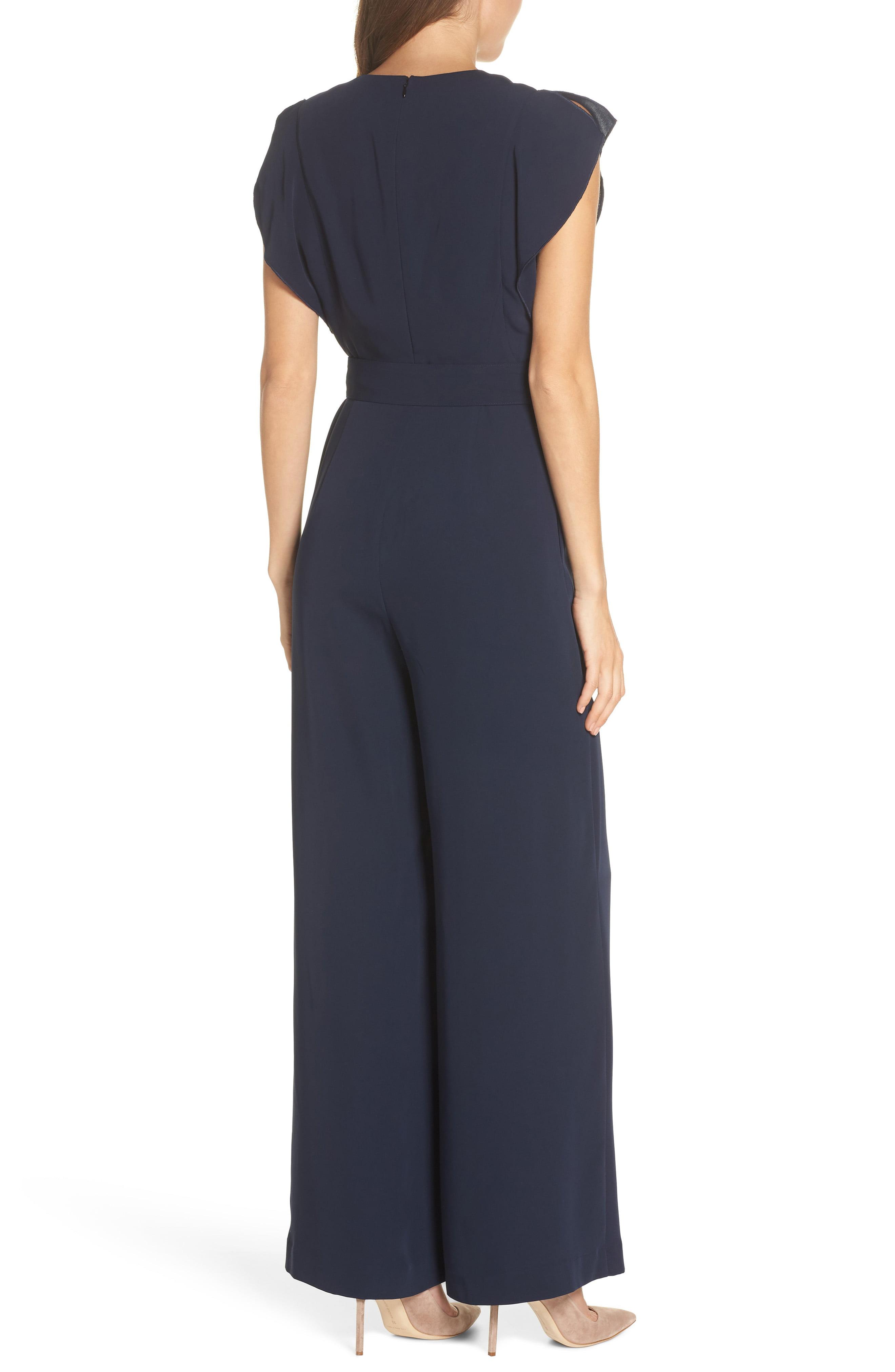 Eliza j navy jumpsuit Clearance