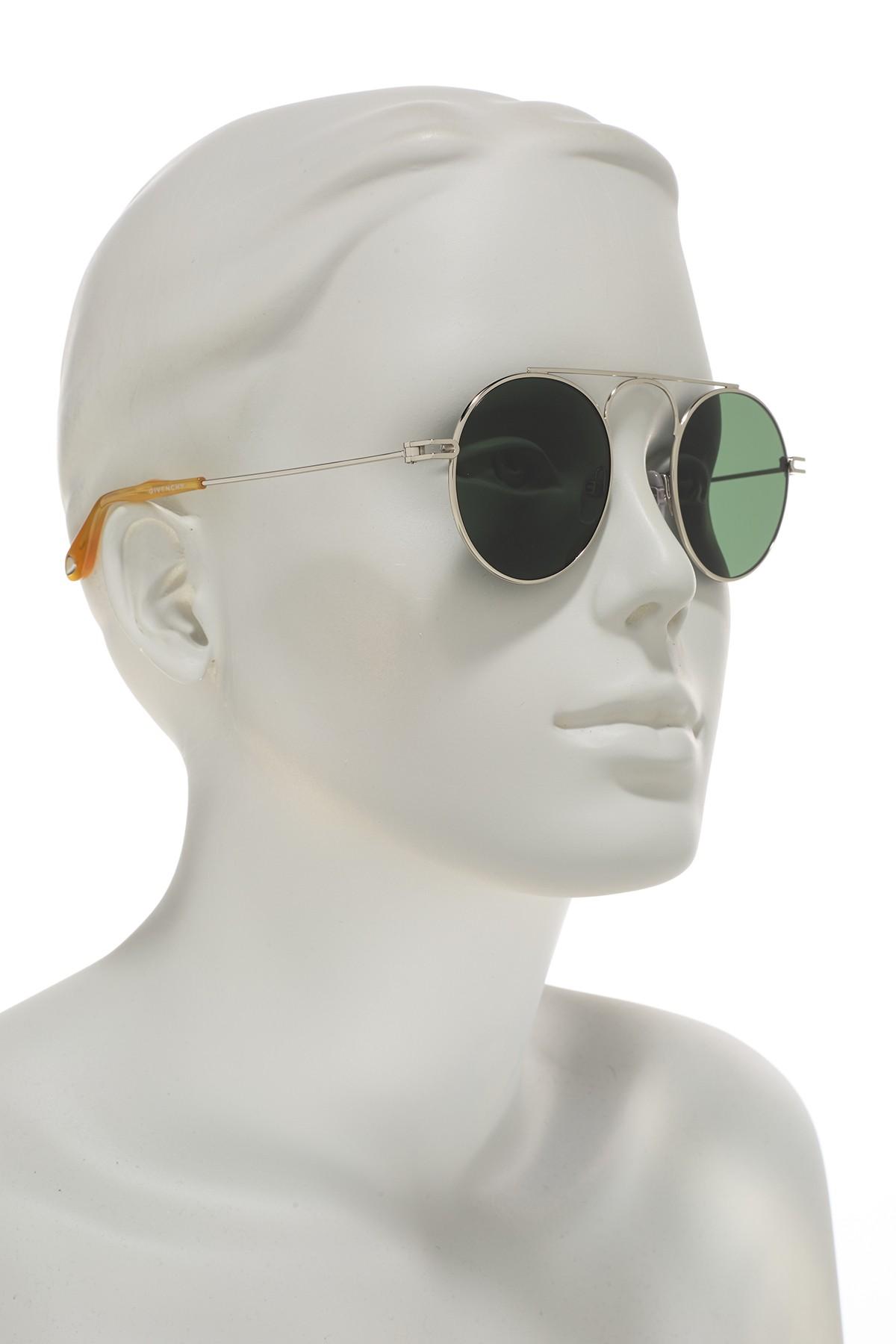 Givenchy 48mm Round Aviator Sunglasses 