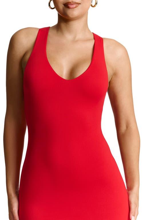 red one shoulder sequin dress Red main image 0