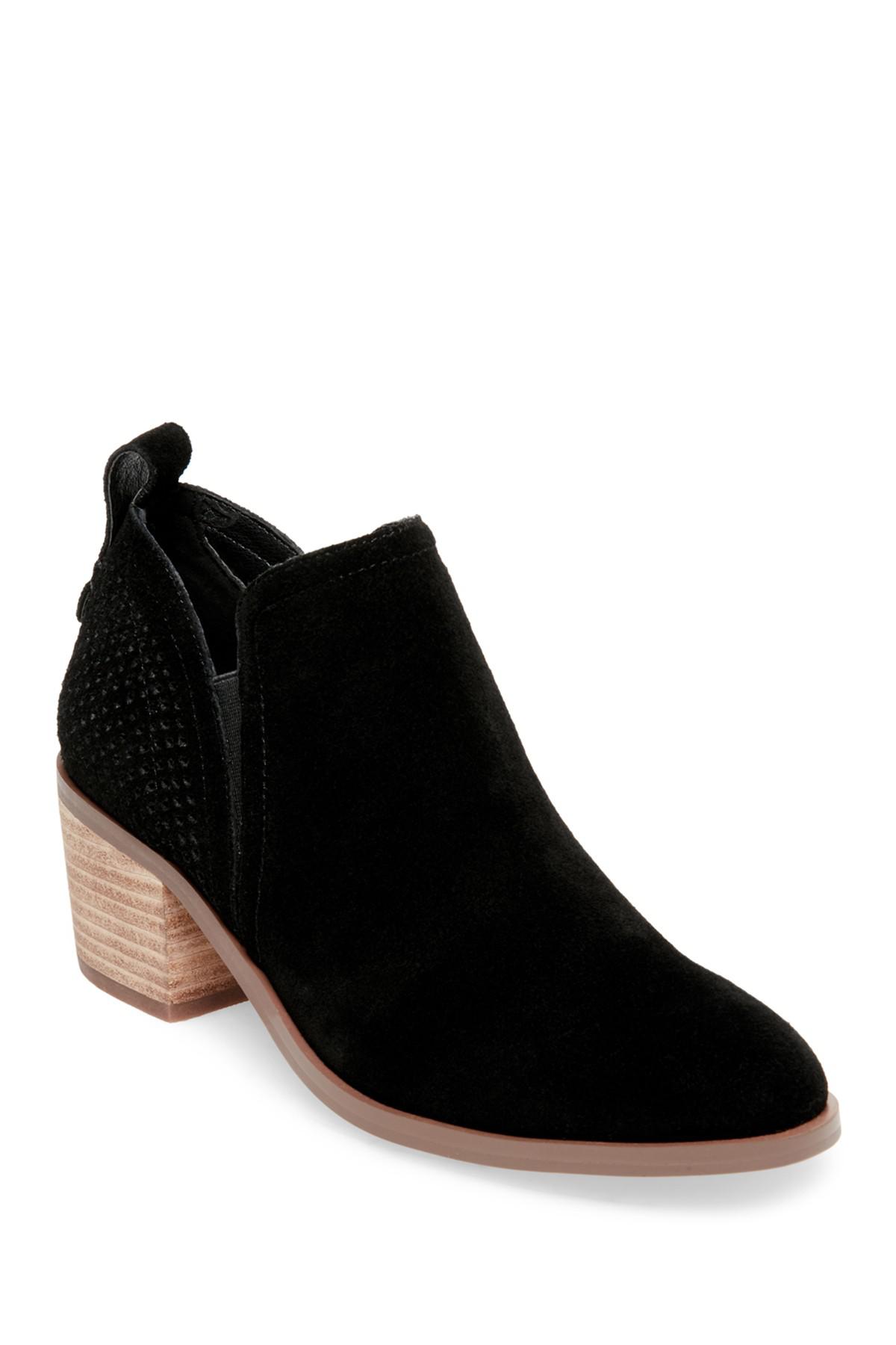 steve madden laramie suede cutout ankle boot