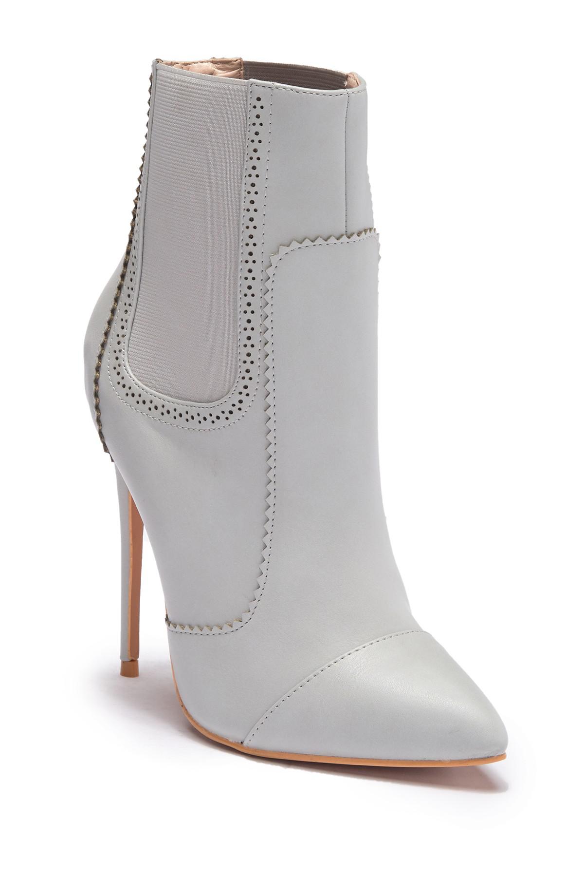 grey stiletto booties