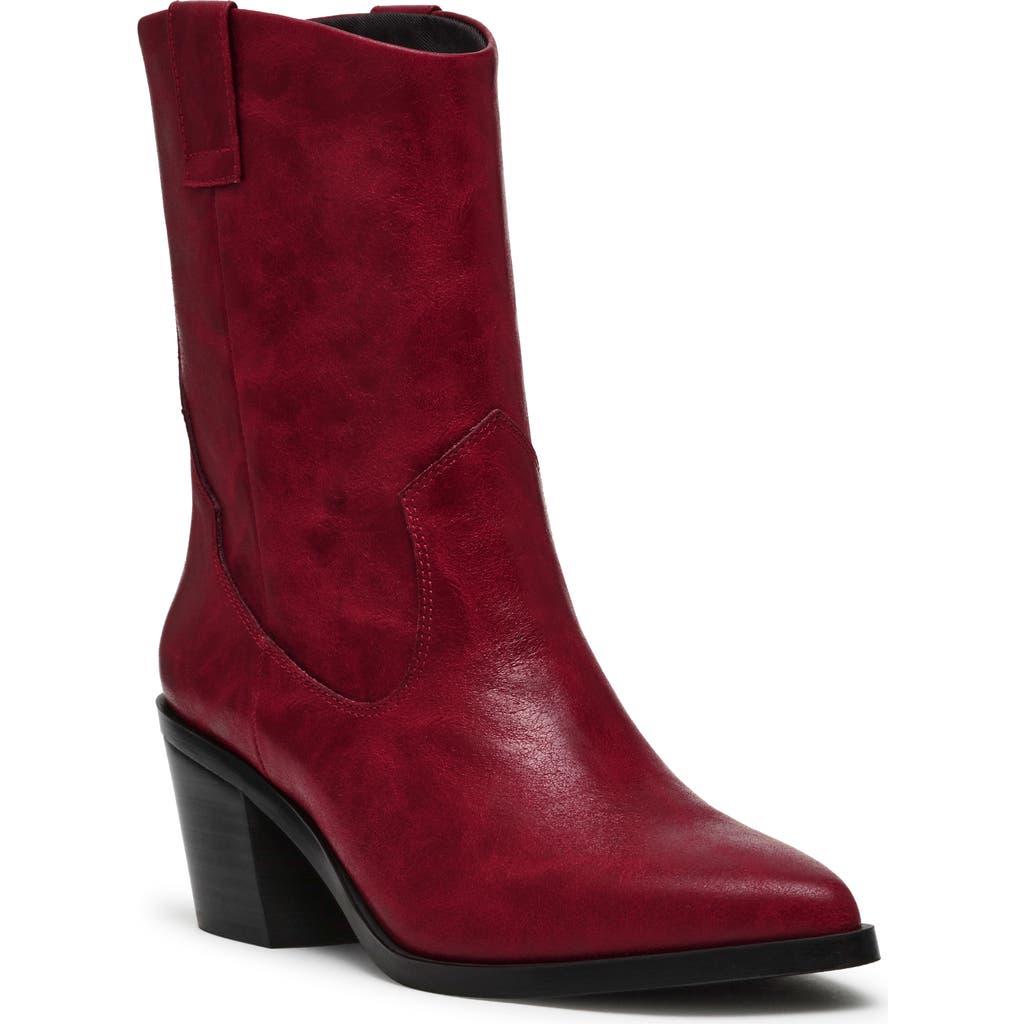 Dolce Vita Red Pointy Booties Dolce Vita BURGUNDY LEATHER SUEDE - Main Image