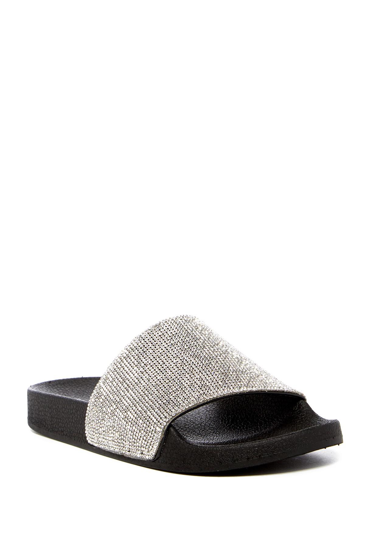 steve madden crystal slides