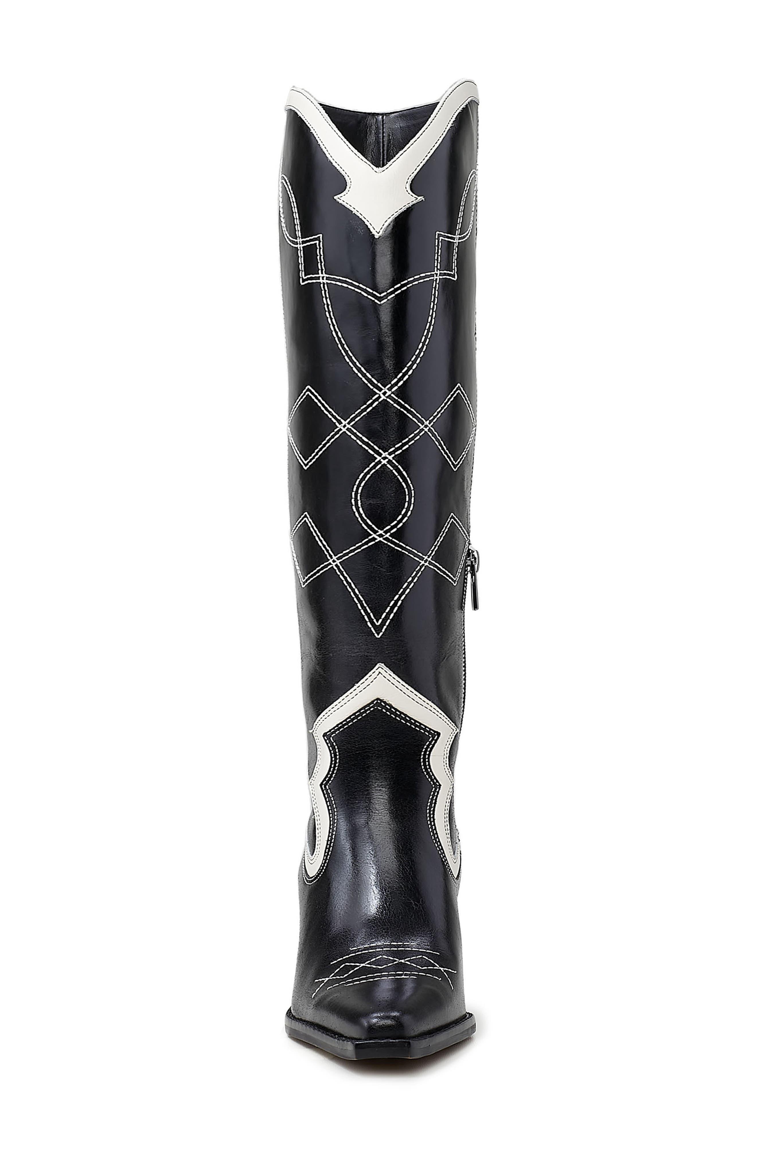 Vince Camuto Nedema Western Boot in Black | Lyst