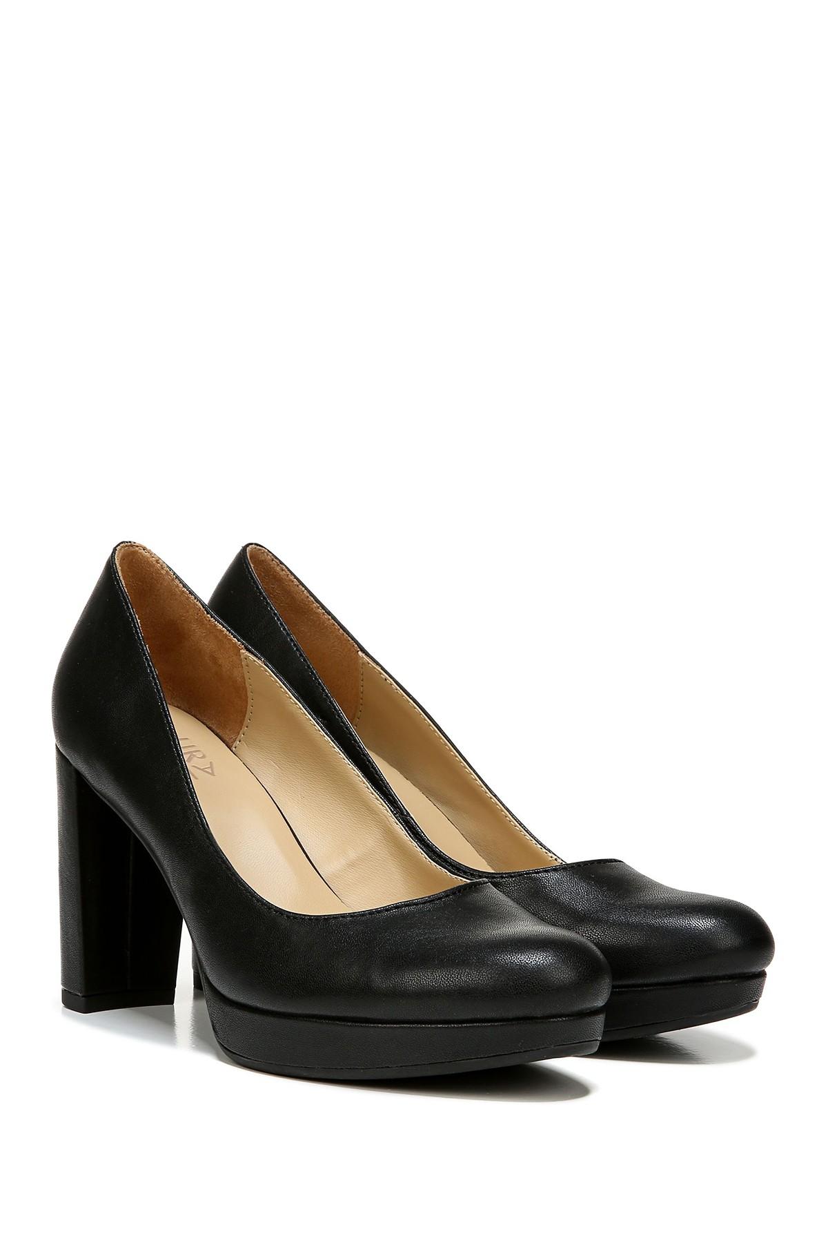 naturalizer black block heels